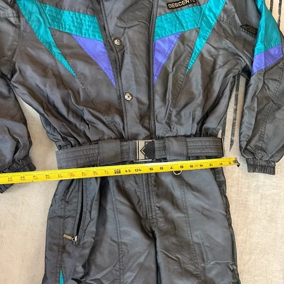 Vintage DESCENTE One-Piece Ski Suit |
Y2K Colorblock Snowsuit | Size L silver - Picture 7 of 14